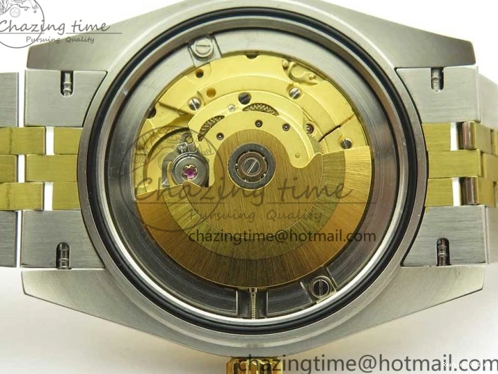 0131 Flexible DateJust 41 126334 904L SS YG DJF 1:1 Best Edition Gold Dial Diamond Markers on SS YG Jubilee Bracelet A 3250